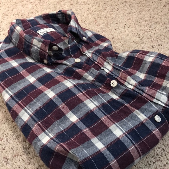 Club Monaco Cotton Flannel Shirt - Picture 1 of 6